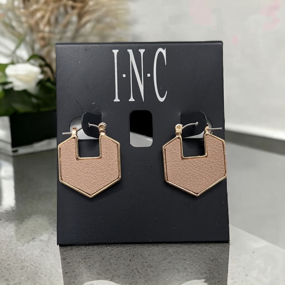 Inc Concepts Huggies Geometric Earrings